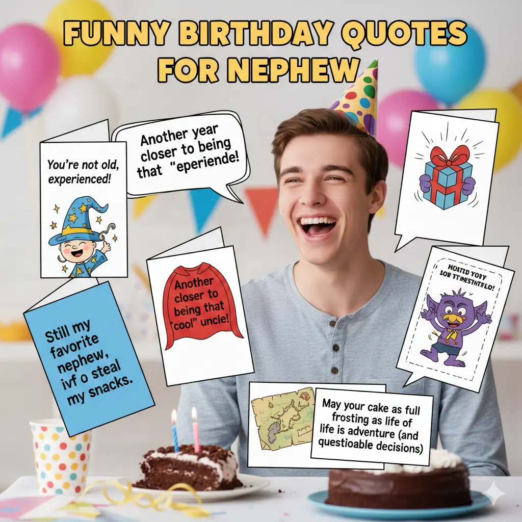 Funny Birthday Quotes for Nephew