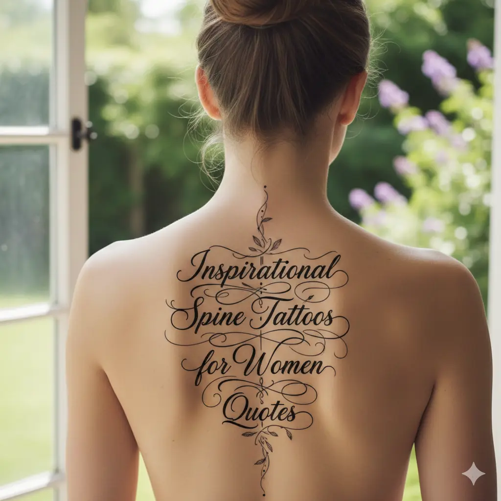  Inspirational Spine Tattoos for Women Quotes
