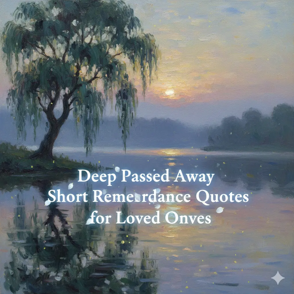 Deep Passed Away Short Remembrance Quotes for Loved Ones