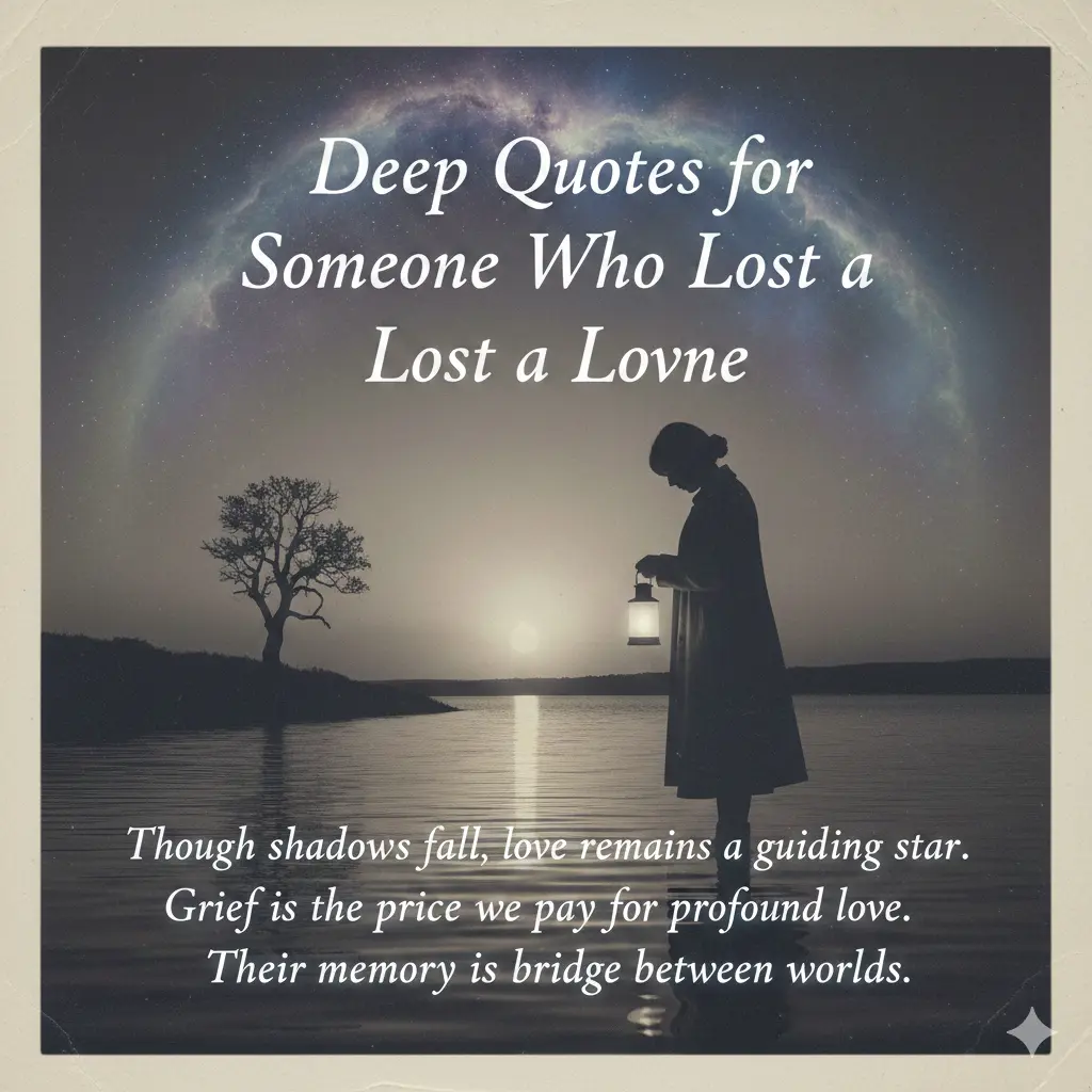 Deep Quotes for Someone Who Lost a Loved One