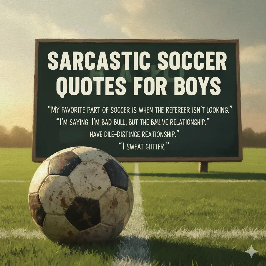 Sarcastic Soccer Quotes for Boys 