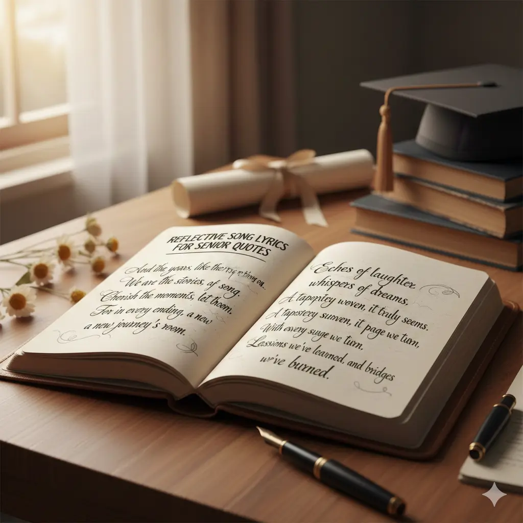 Reflective Song Lyrics for Senior Quotes 