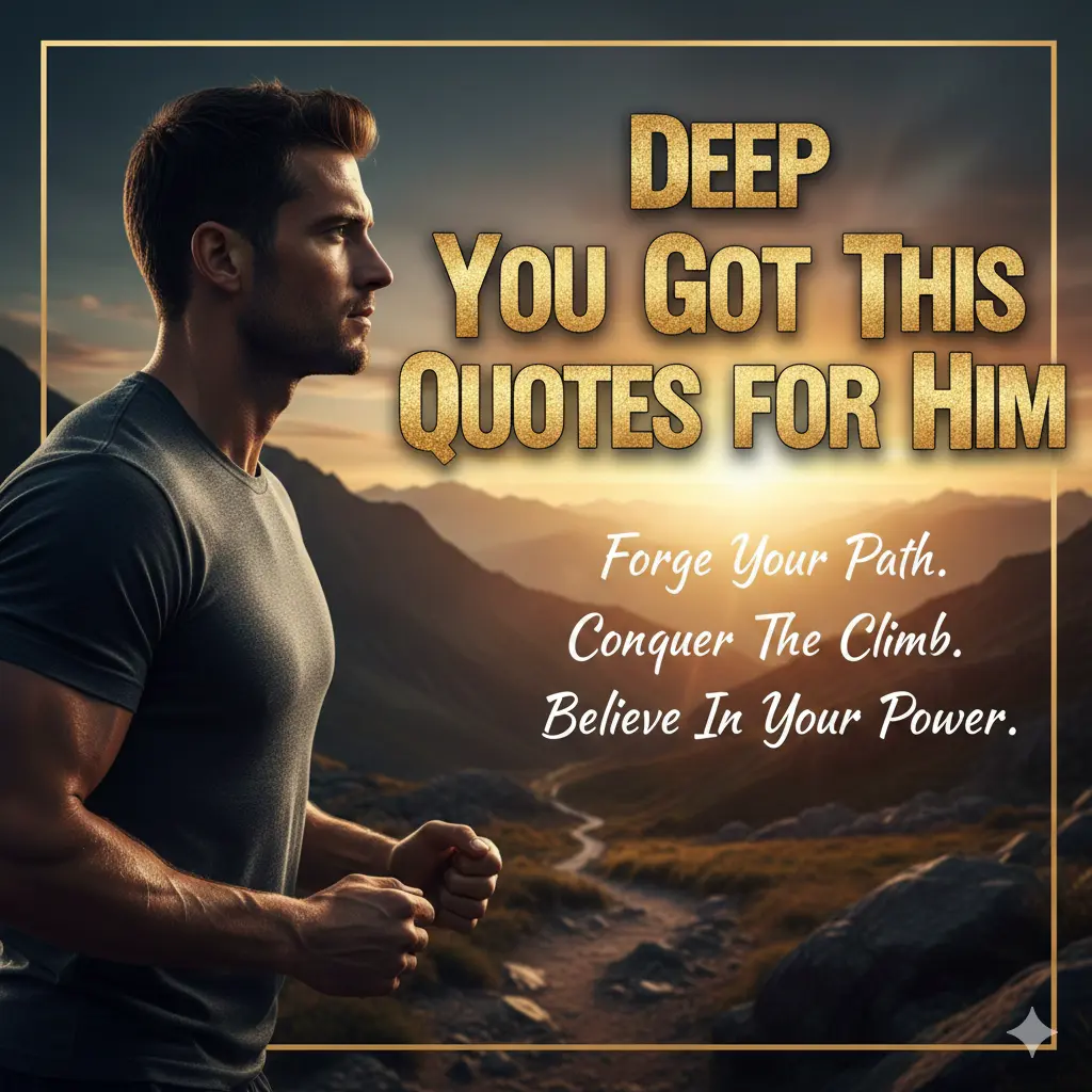 Deep You Got This Quotes for Him