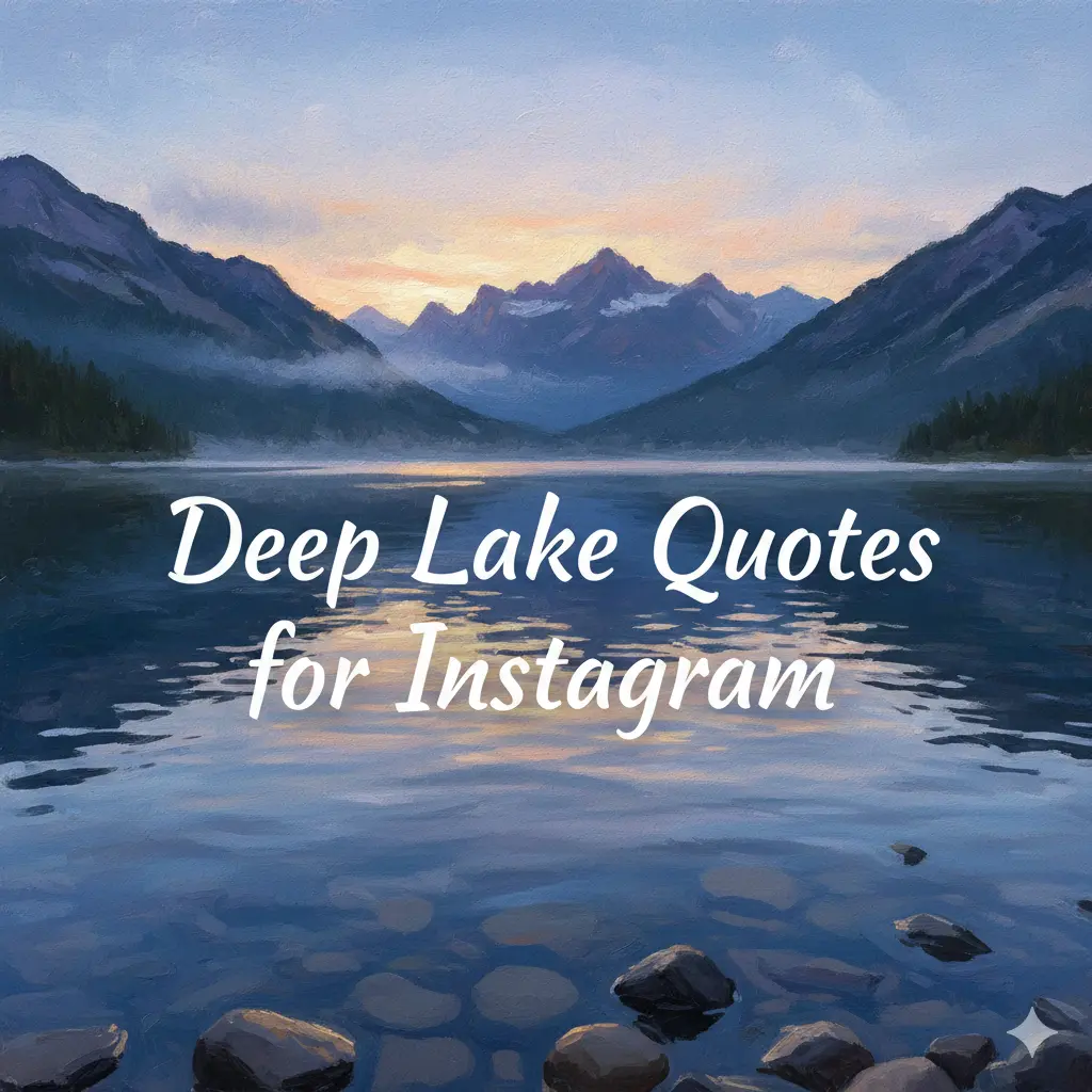 Deep Lake Quotes for Instagram