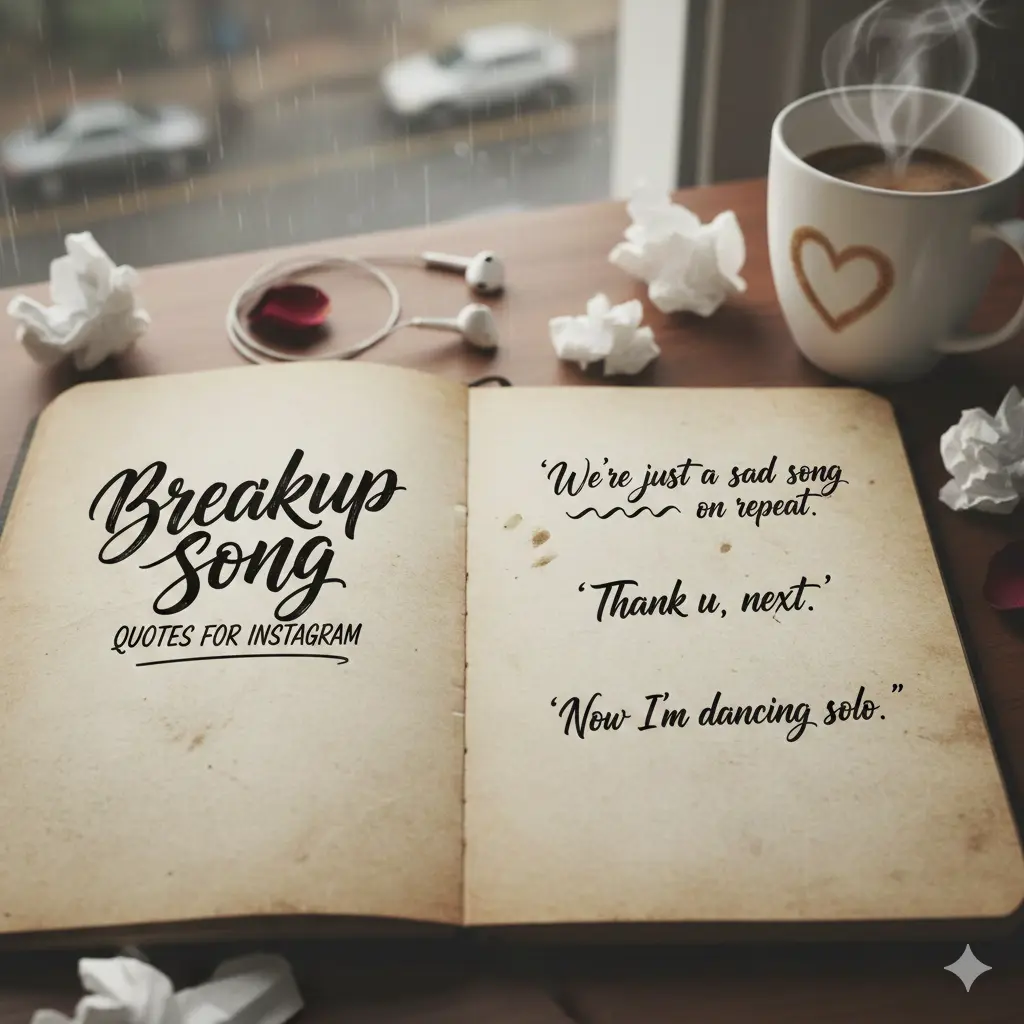 Breakup Song Quotes for Instagram