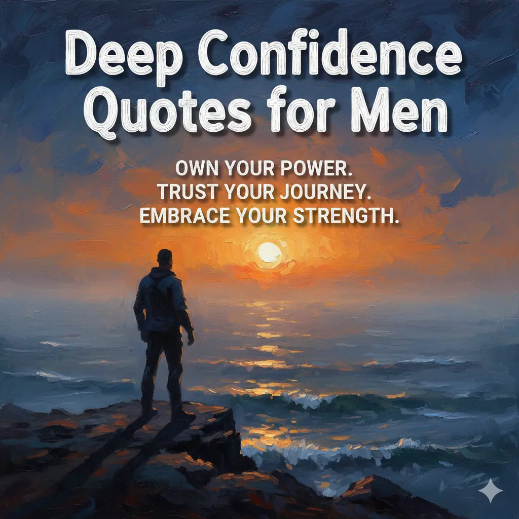 Deep Confidence Quotes for Men