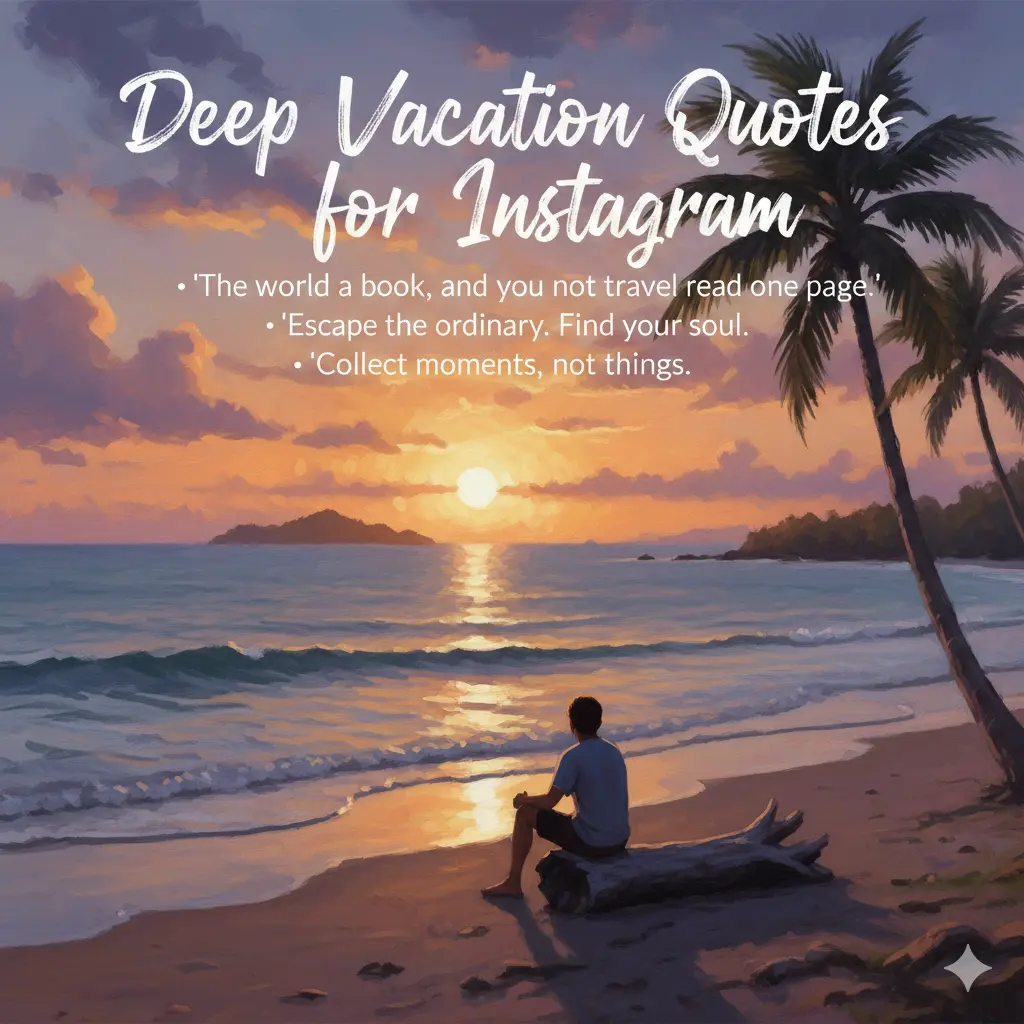 Deep Vacation Quotes for Instagram