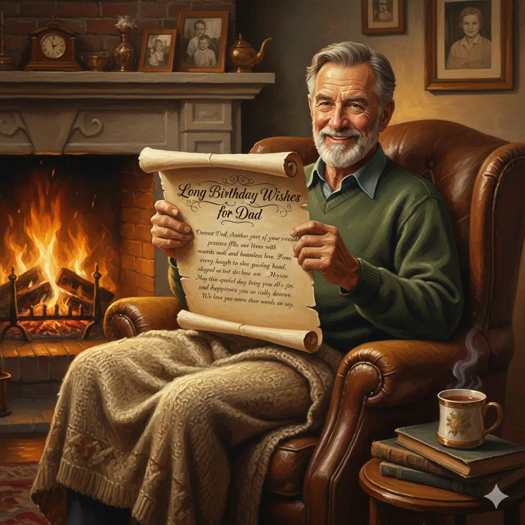 Long Birthday Wishes for Dad