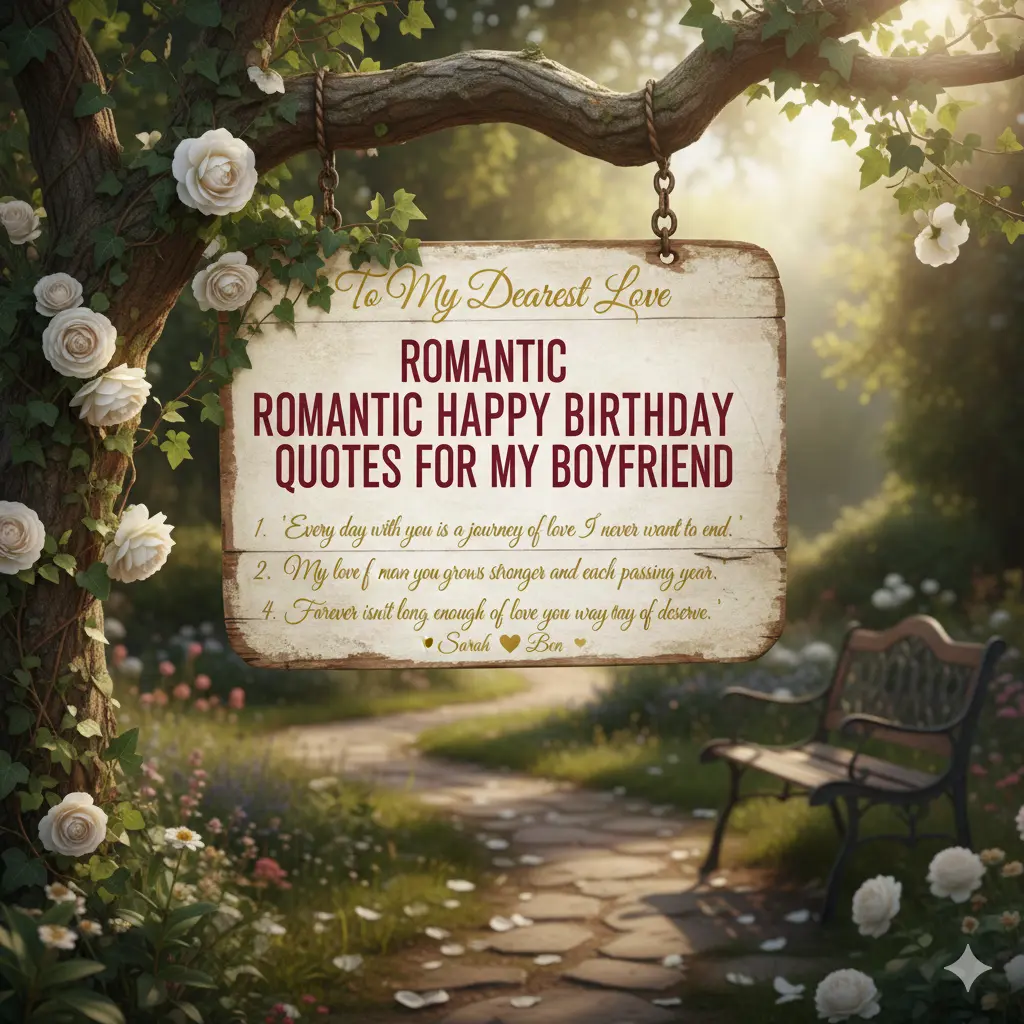 Romantic Happy Birthday Quotes for Boyfriend