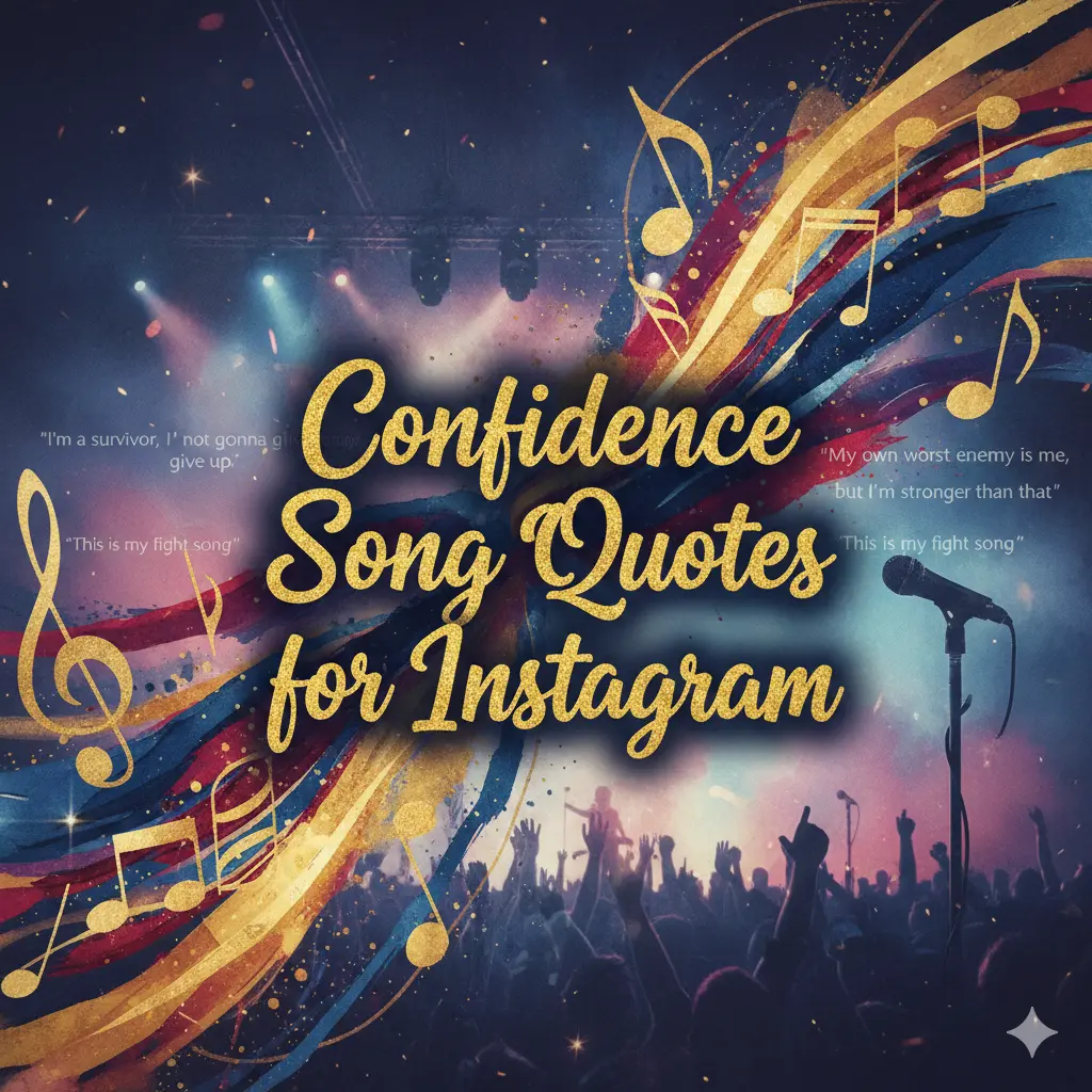 Confidence Song Quotes for Instagram