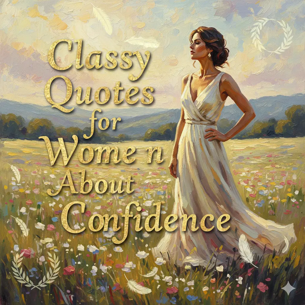 Classy Quotes for Women About Confidence 