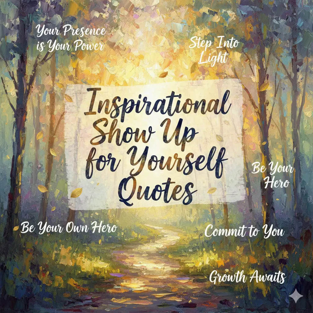 Inspirational Show Up for Yourself Quotes