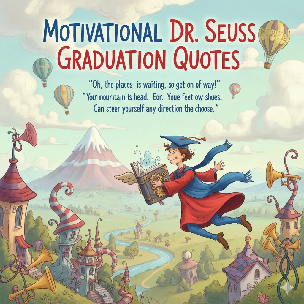 Motivational Dr Seuss Graduation Quotes