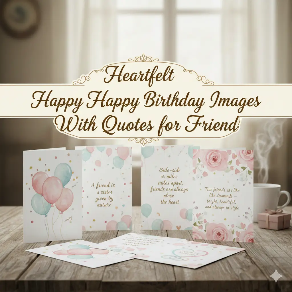 Heartfelt Happy Birthday Images With Quotes for Friend