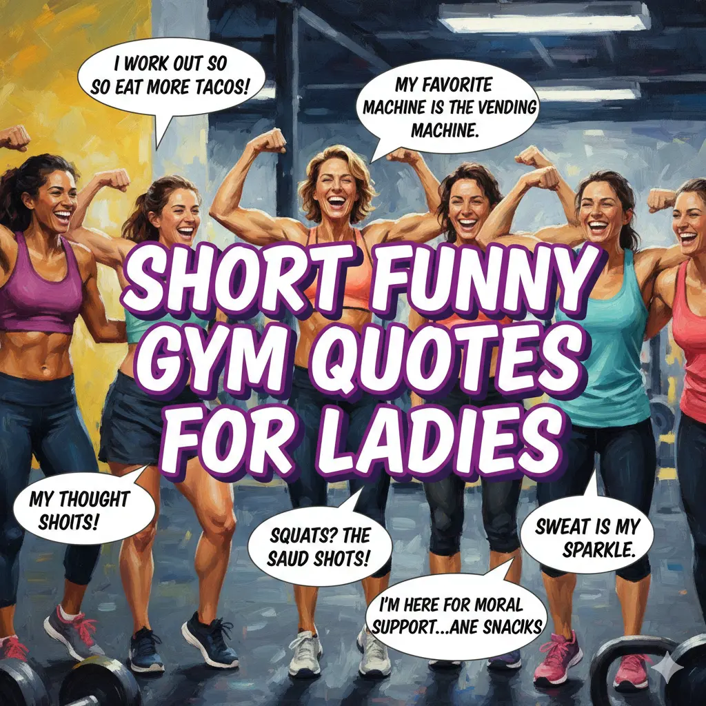 Short Funny Gym Quotes for Ladies