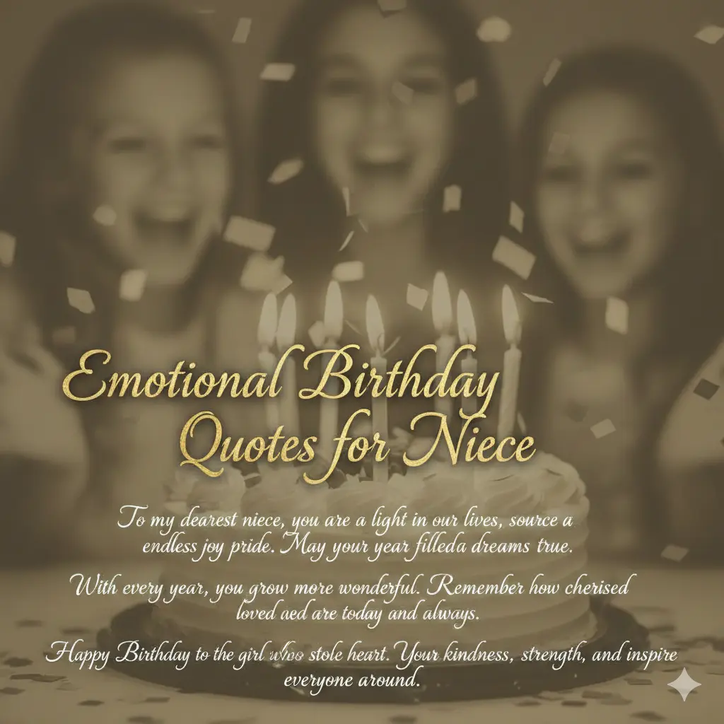 Emotional Birthday Quotes for Niece