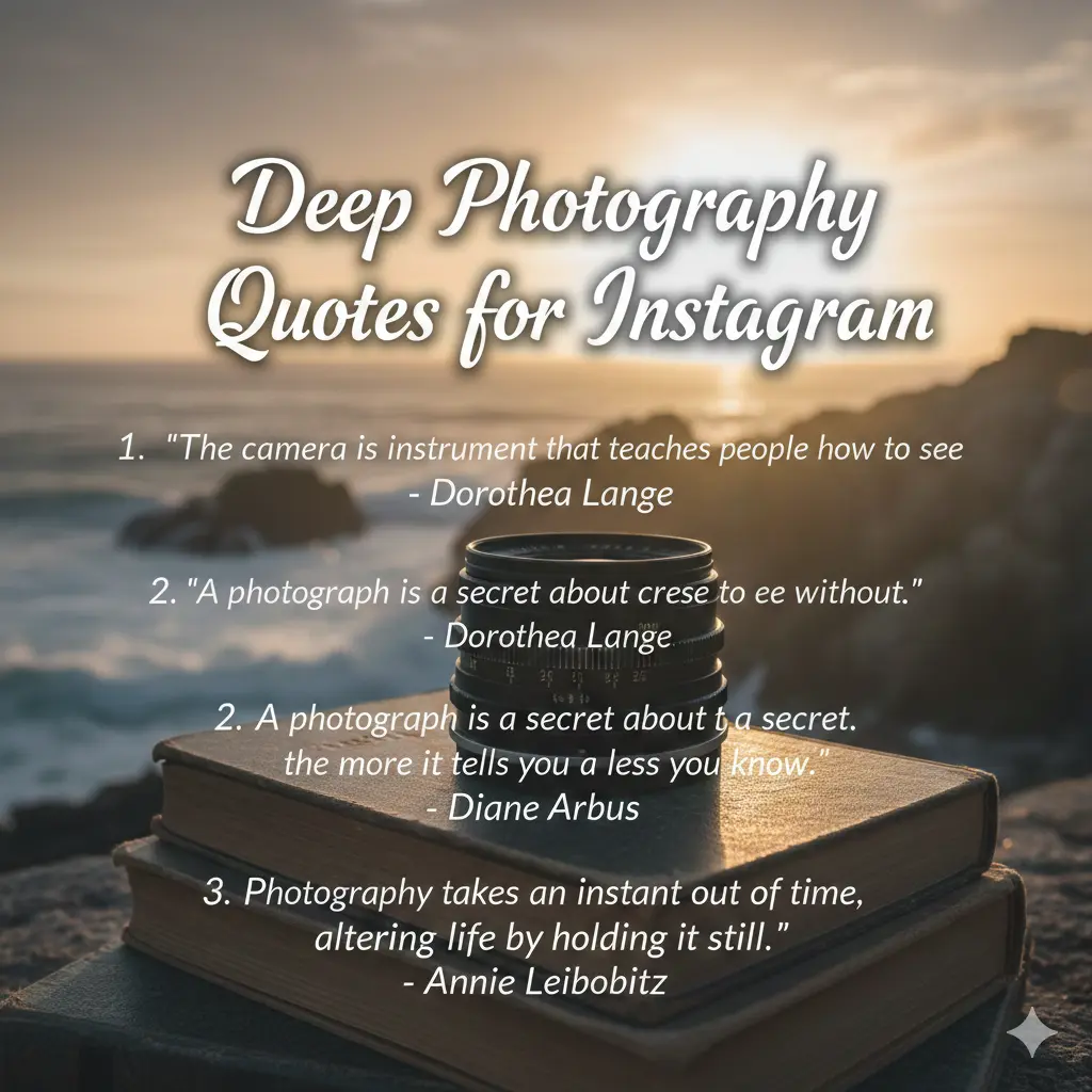 Deep Photography Quotes for Instagram