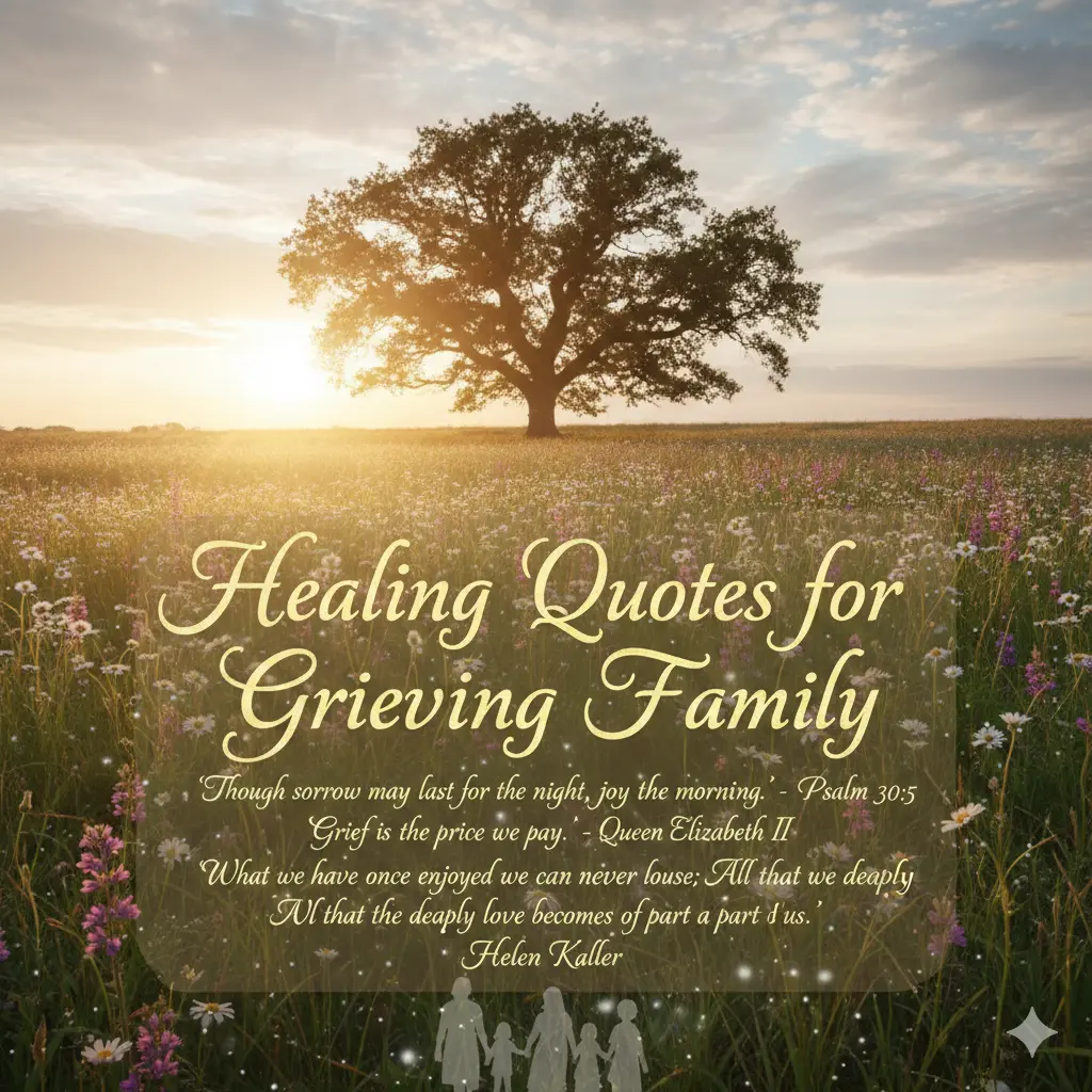 Healing Quotes for Grieving Family