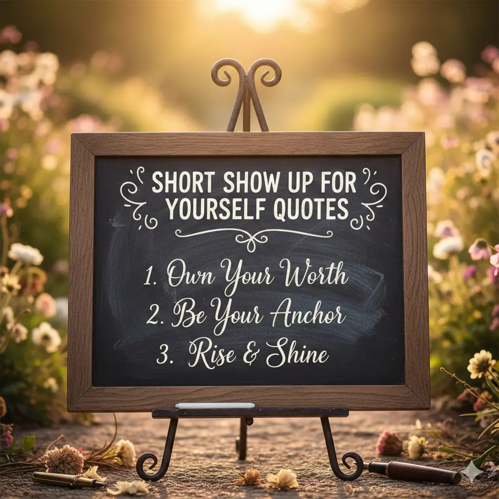 Short Show Up for Yourself Quotes