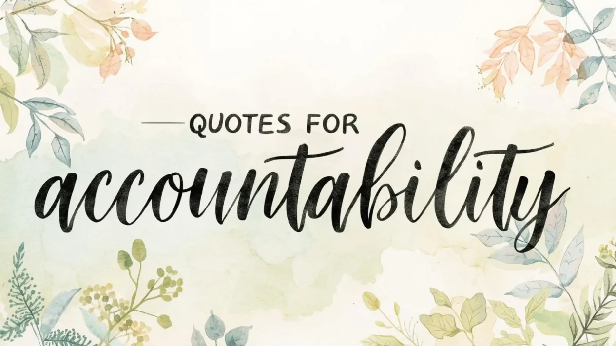 Quotes for Accountability