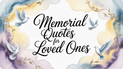 Memorial Quotes for Loved Ones