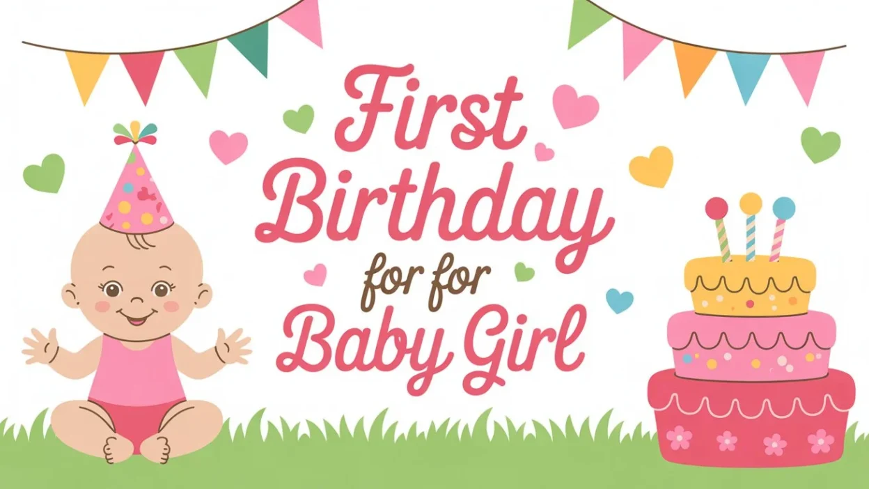 First Birthday Quotes for Baby Girl
