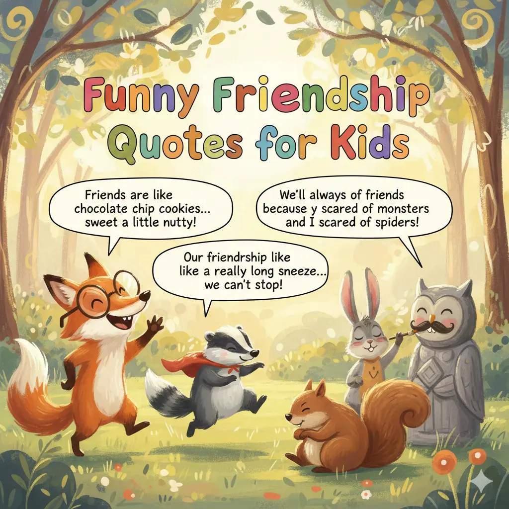 Funny Friendship Quotes for Kids 