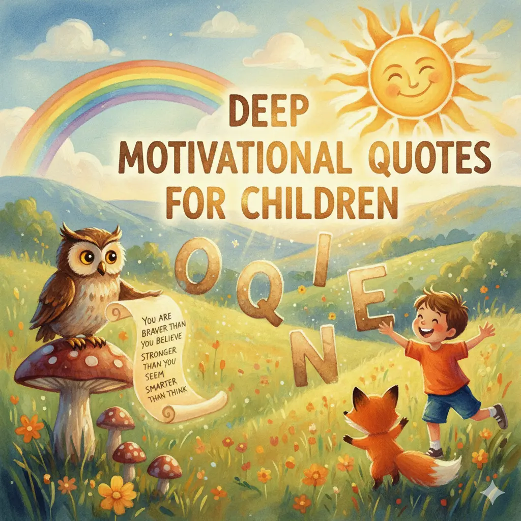 Deep Motivational Quotes for Children 