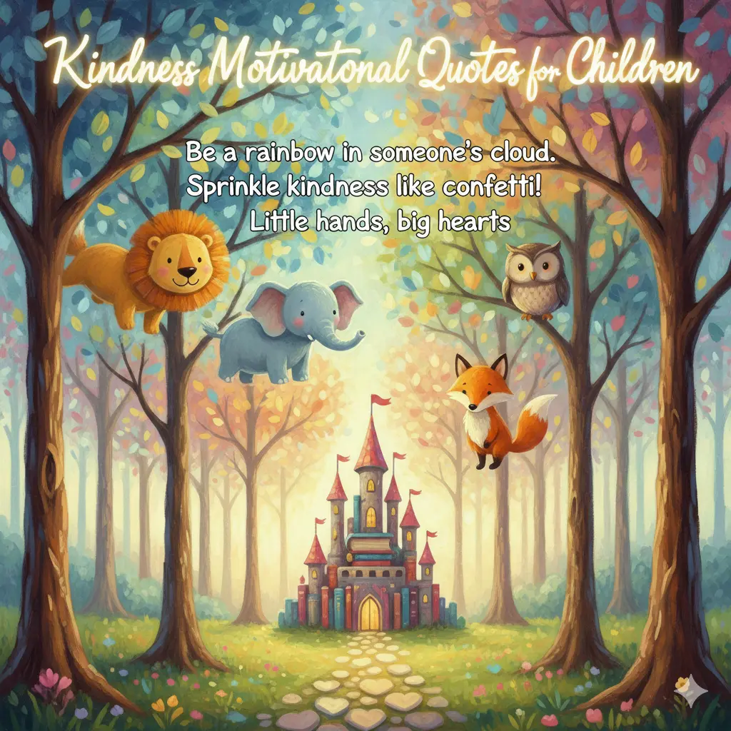 Kindness Motivational Quotes for Children 