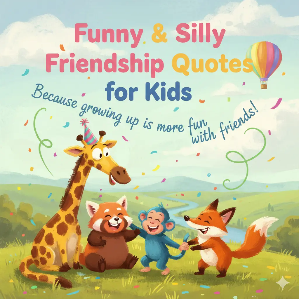Funny & Silly Friendship Quotes for Kids